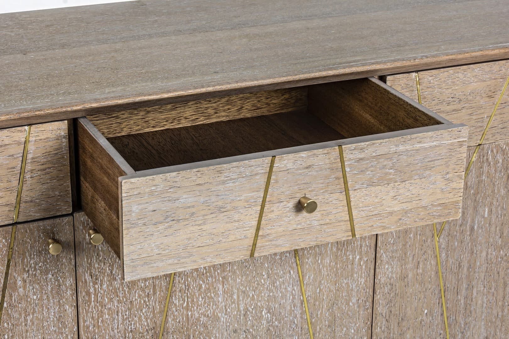 Credenza "Filomena" con in legno teak, pannelli esterni in mdf, finitura a base d'acqua, stile atmosphere - 6