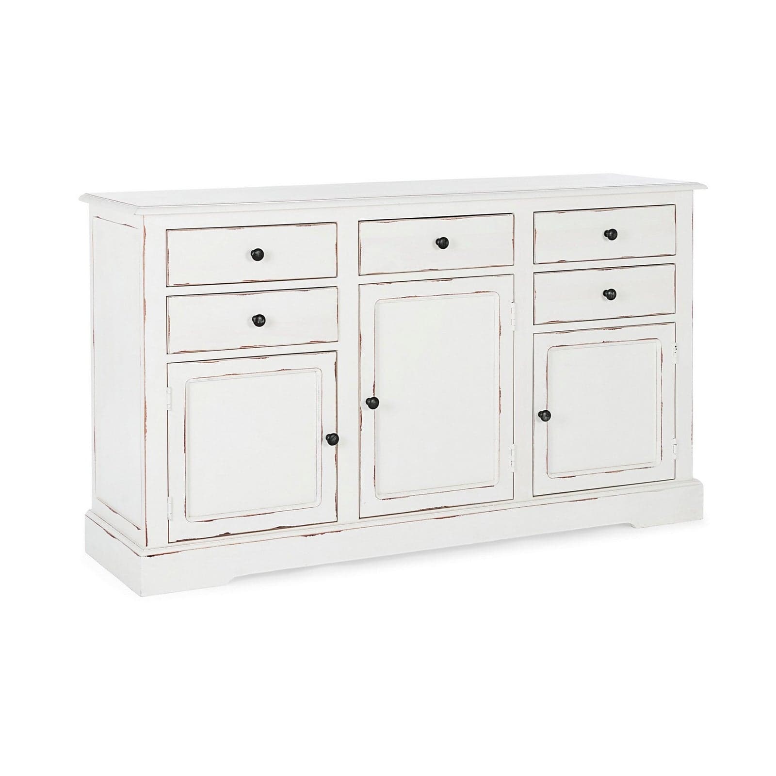 Credenza "Jefferson" con struttura in legno di mango, finitura anticata, stile classico - 6