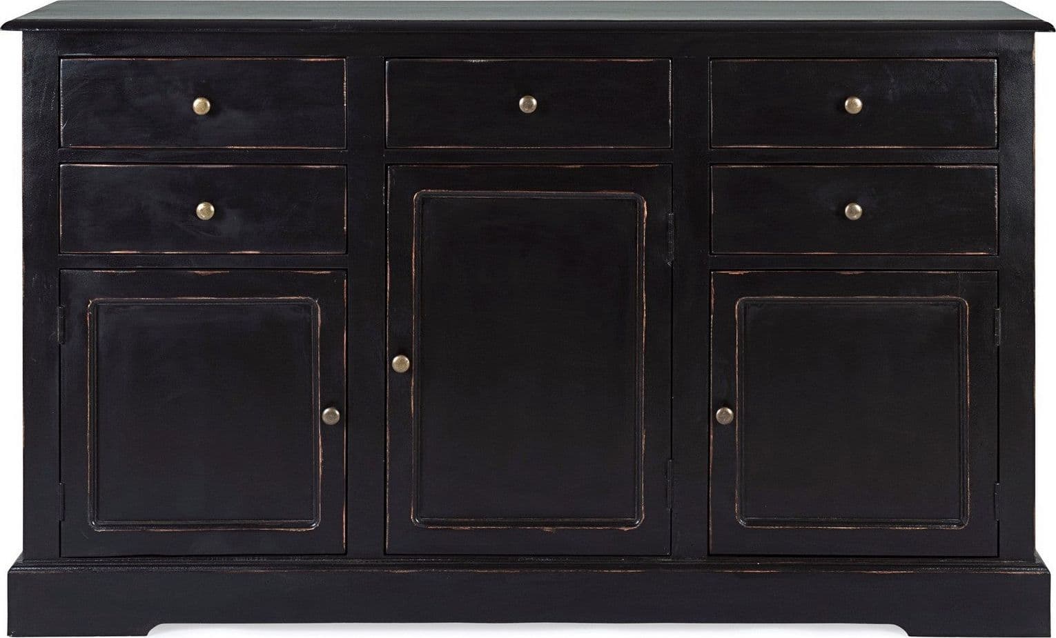 Credenza "Jefferson" con struttura in legno di mango, finitura anticata, stile classico - 11