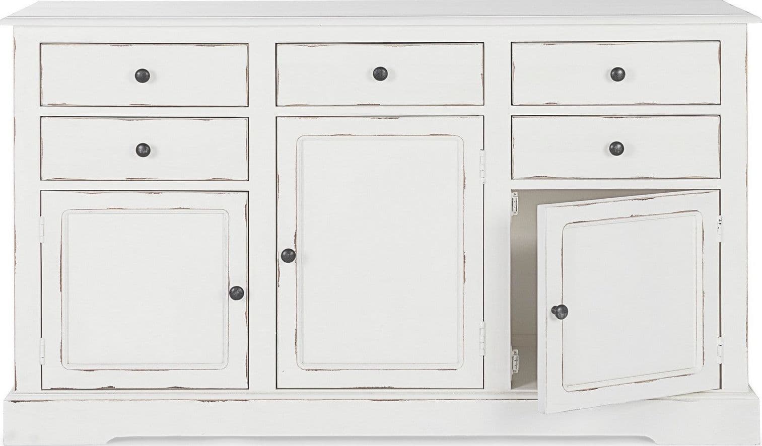 Credenza "Jefferson" con struttura in legno di mango, finitura anticata, stile classico - 9