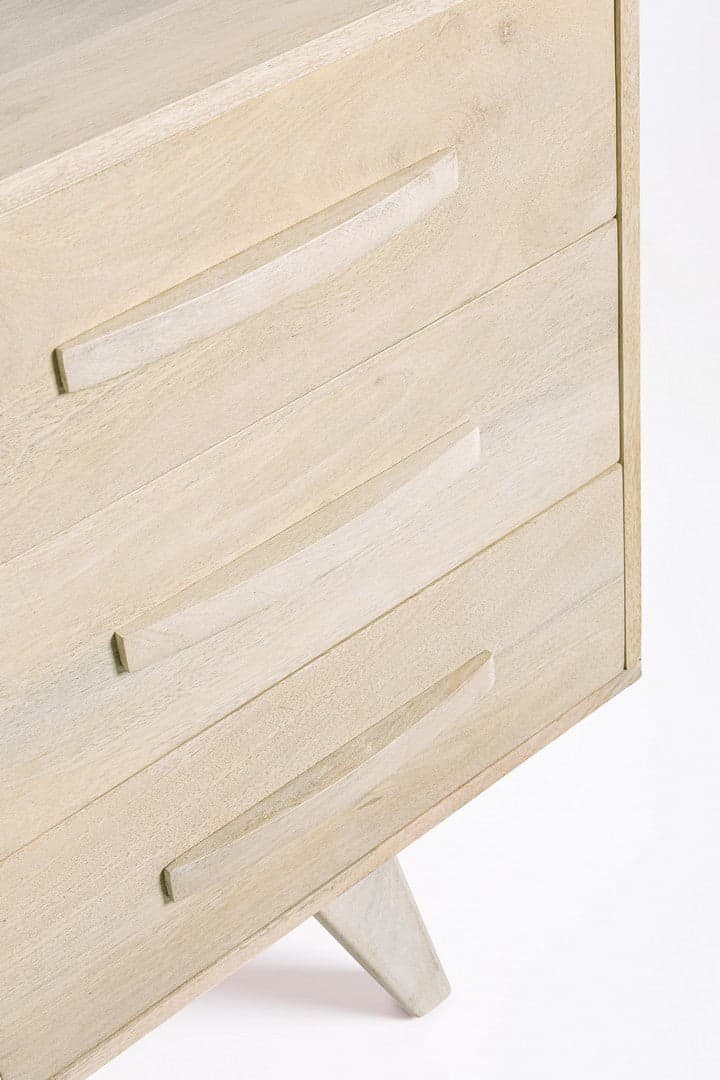 Credenza "Sahana" con struttura in legno di mango, schienale e fondo cassetti in mdf in Credenze Decor Space - Altamura, commercioVirtuoso.it