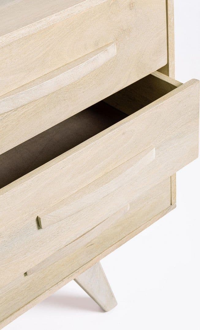 Credenza "Sahana" con struttura in legno di mango, schienale e fondo cassetti in mdf in Credenze Decor Space - Altamura, commercioVirtuoso.it