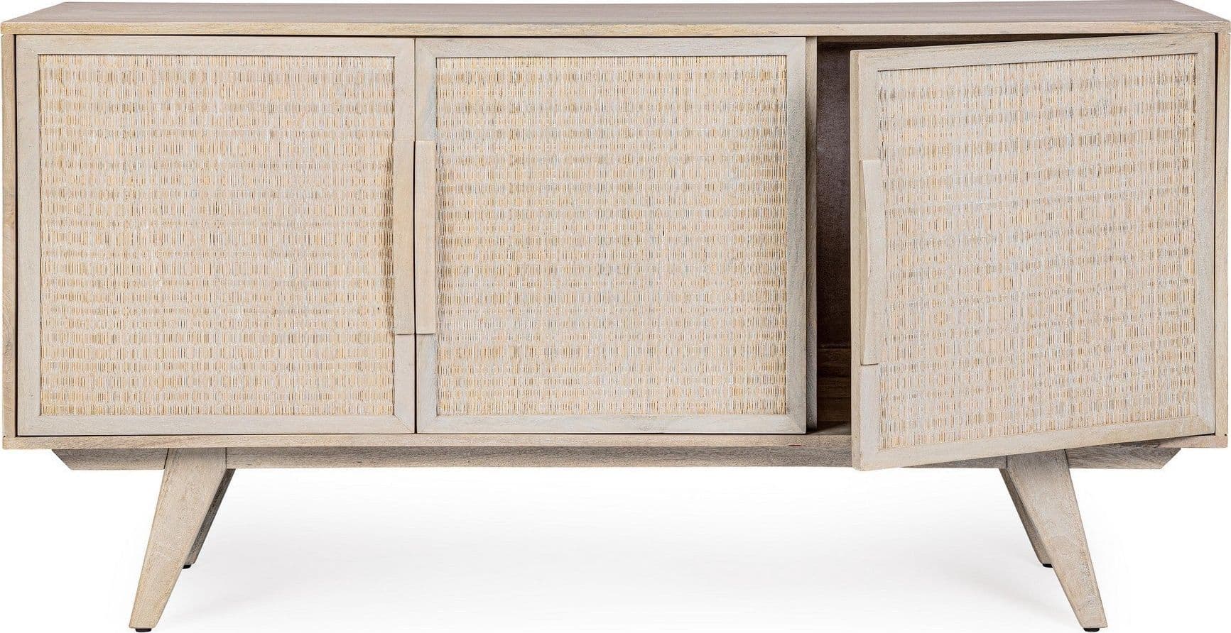 Credenza "Sahana" con struttura in legno di mango, schienale e fondo cassetti in mdf in Credenze Decor Space - Altamura, commercioVirtuoso.it