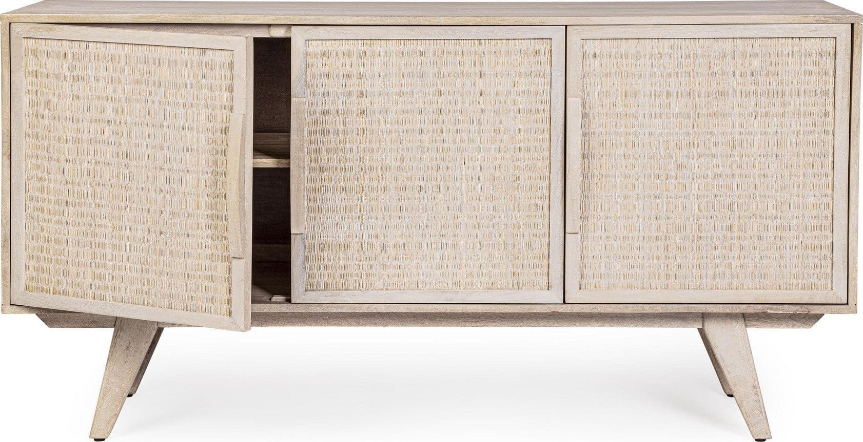 Credenza "Sahana" con struttura in legno di mango, schienale e fondo cassetti in mdf in Credenze Decor Space - Altamura, commercioVirtuoso.it