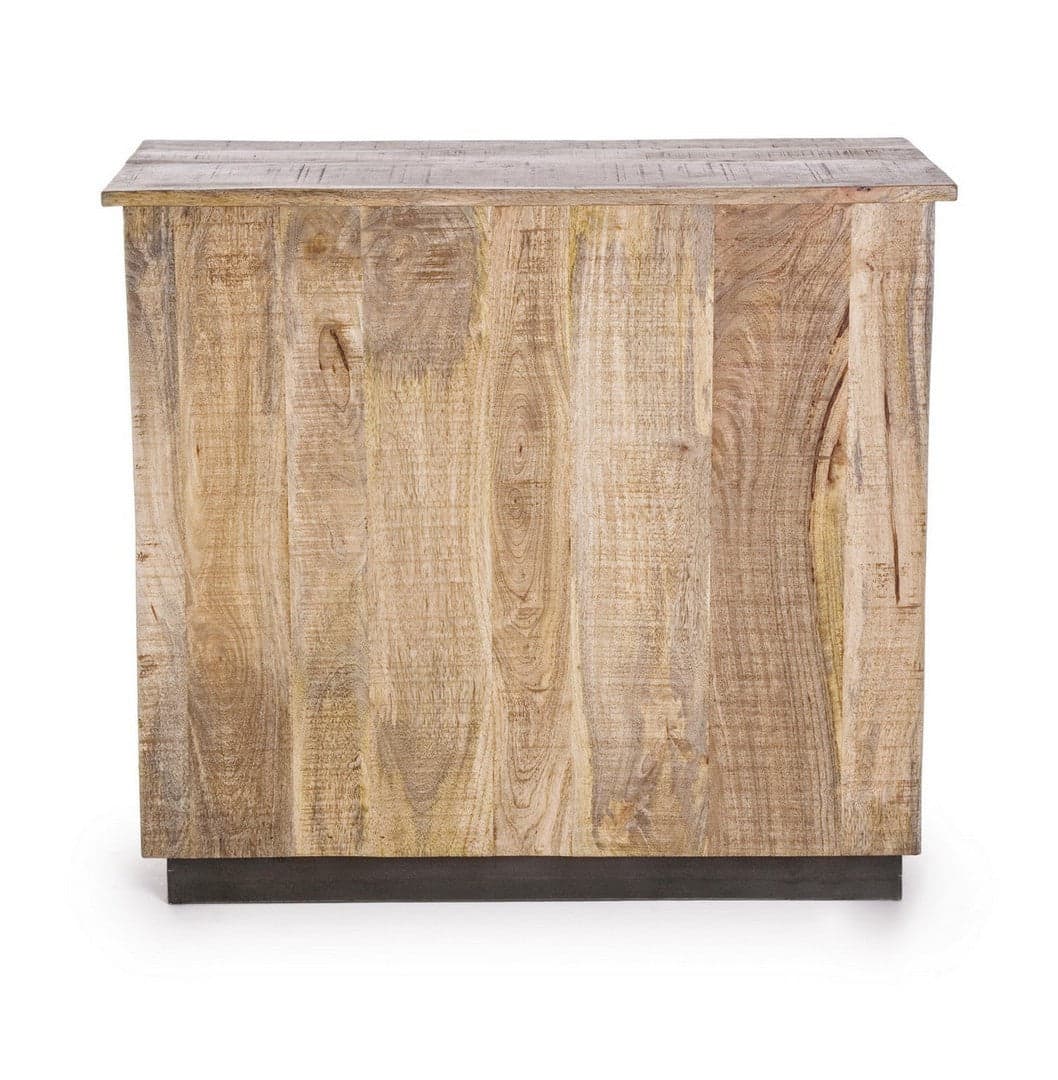 Credenza "Tudor" con struttura in mango e base in acciaio, stile industriale - 23