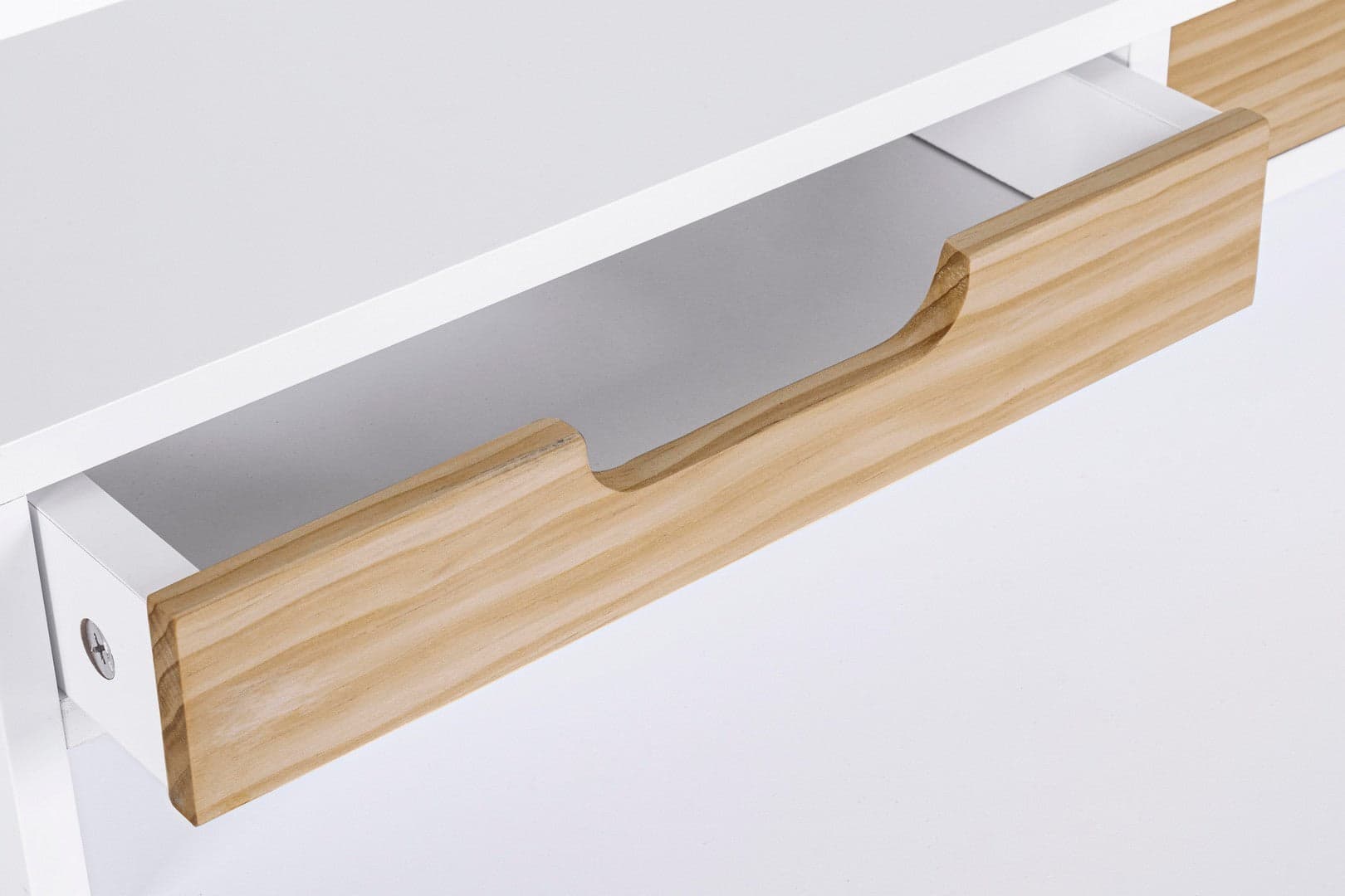Scrivania "Toronto" con 3 cassetti, gambe in legno di pino, piano in MDF, 110 x 60 cm in Postazioni di lavoro per computer Decor Space - Altamura, commercioVirtuoso.it