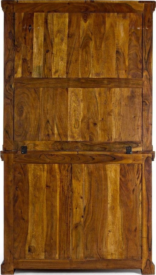 Credenza "Chateaux" in legno di acacia indiano massiccio, con finitura rustica, stile rustico in Credenze Decor Space - Altamura, commercioVirtuoso.it