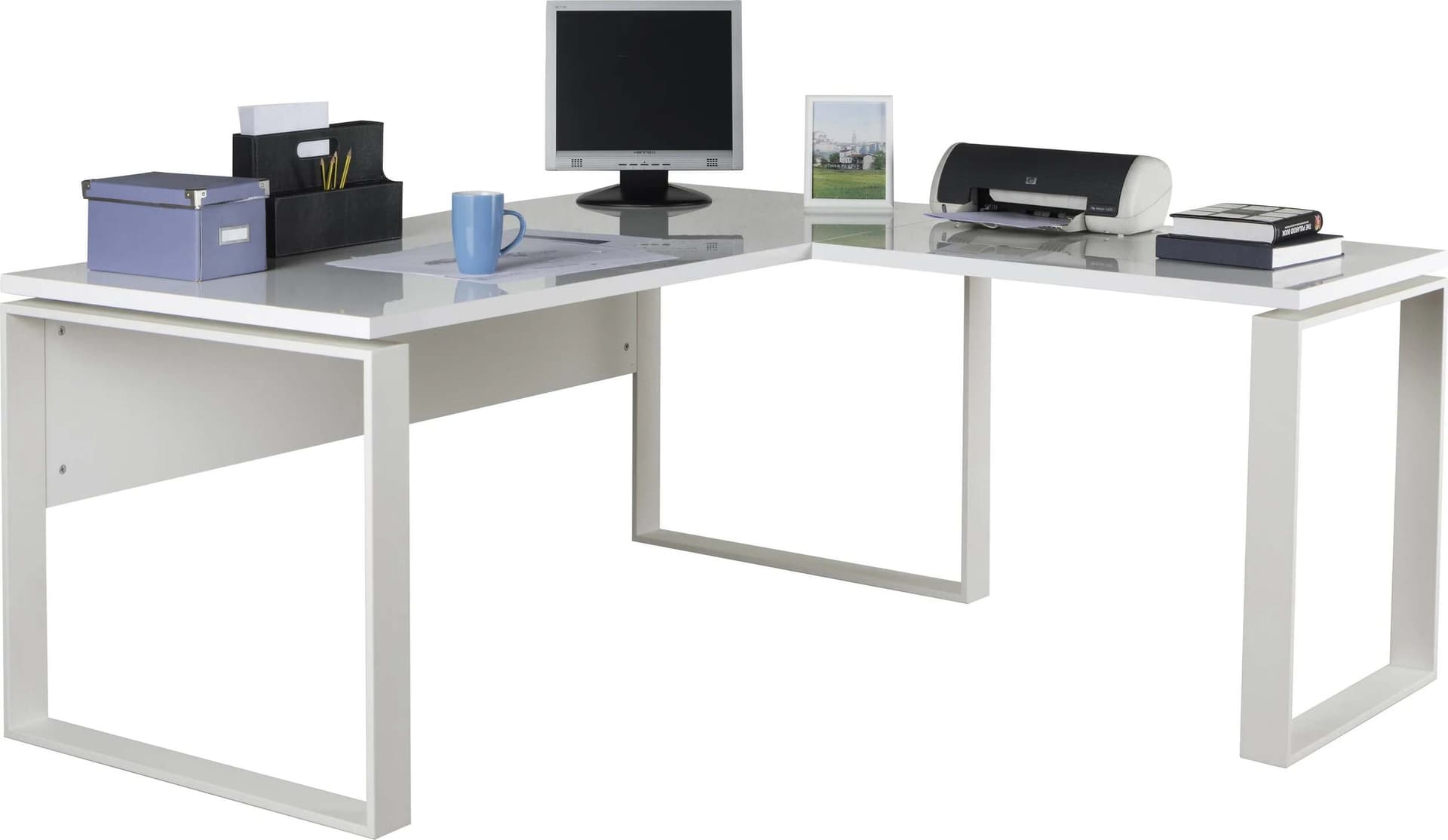 Allungo per scrivania elegante in legno Effetto 3D con piedi in Acciaio da ufficio e stanzetta Casa e cucina/Arredamento/Studio/Scrivanie e postazioni di lavoro/Postazioni di lavoro per computer Decor Space - Altamura, Commerciovirtuoso.it