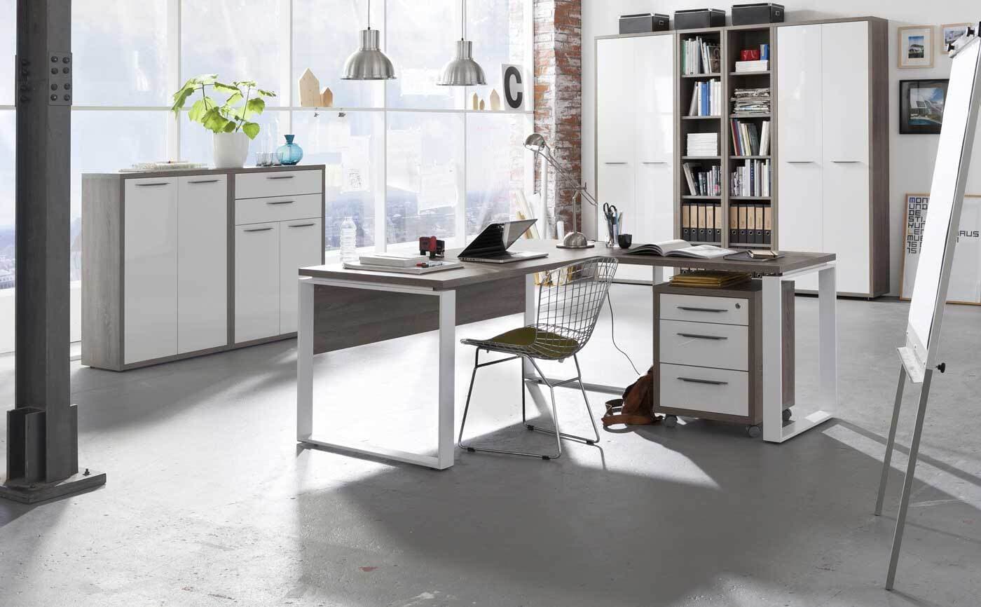 Allungo per scrivania elegante in legno Effetto 3D con piedi in Acciaio da ufficio e stanzetta Casa e cucina/Arredamento/Studio/Scrivanie e postazioni di lavoro/Postazioni di lavoro per computer Decor Space - Altamura, Commerciovirtuoso.it