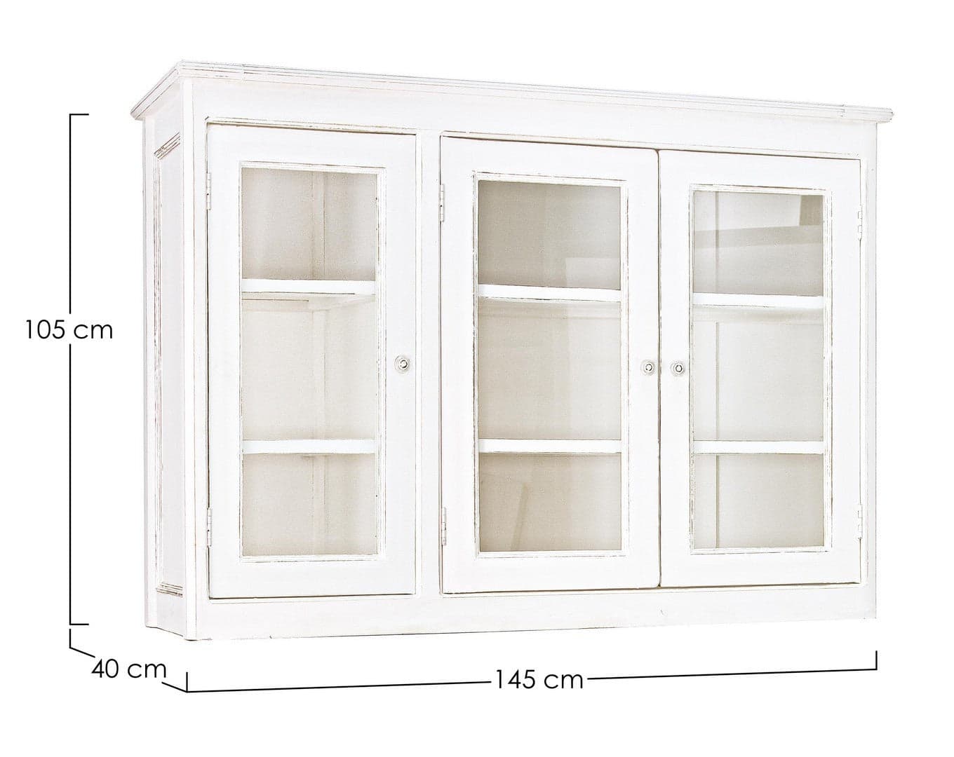 Credenza "Colette" in legno di mango massiccio, con schienali e laterali in mdf, stile rustico in Credenze Decor Space - Altamura, commercioVirtuoso.it