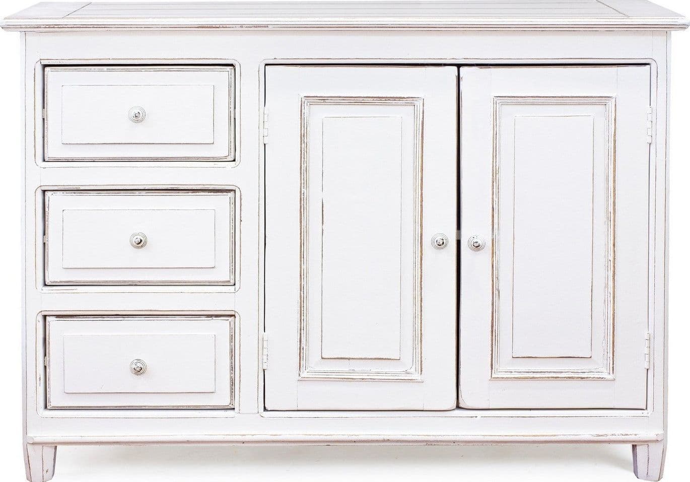Credenza "Colette" in legno di mango massiccio, con schienali e laterali in mdf, stile rustico in Credenze Decor Space - Altamura, commercioVirtuoso.it