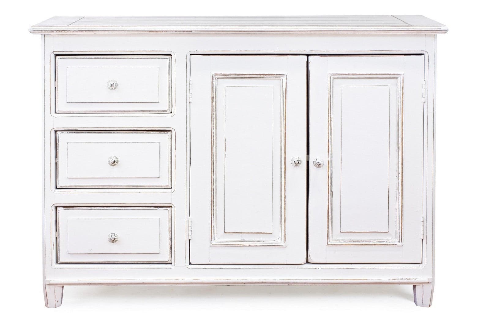 Credenza "Colette" in legno di mango massiccio, con schienali e laterali in mdf, stile rustico in Credenze Decor Space - Altamura, commercioVirtuoso.it