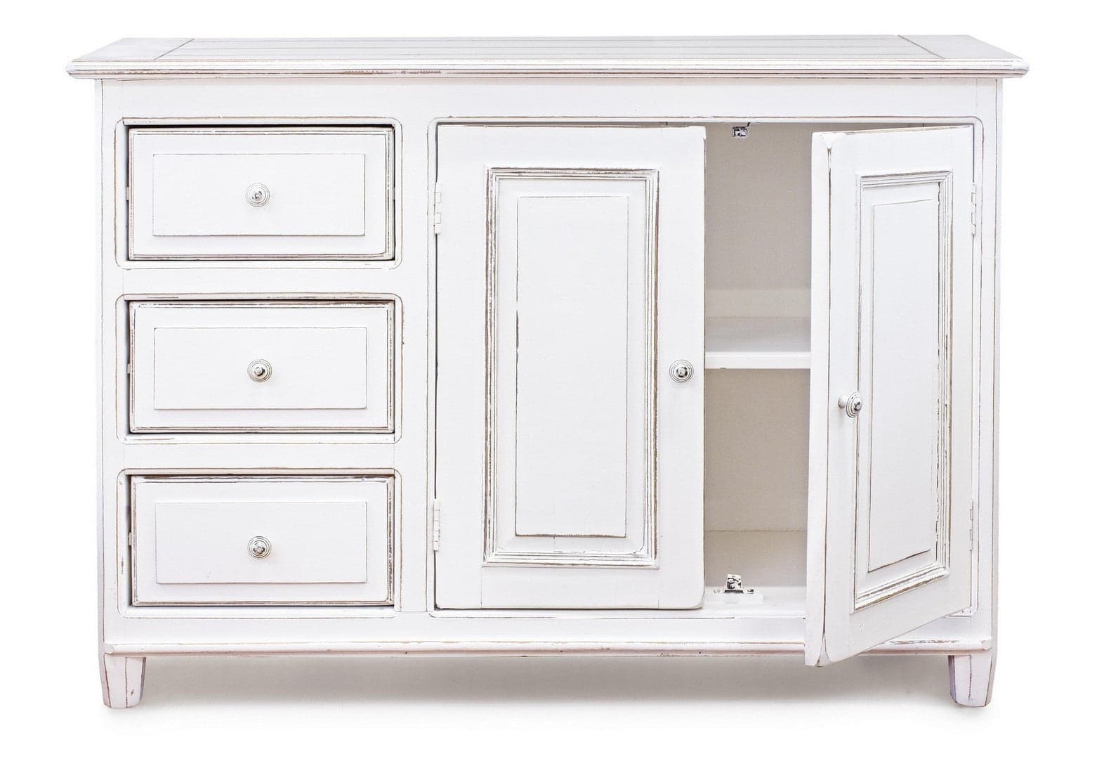 Credenza "Colette" in legno di mango massiccio, con schienali e laterali in mdf, stile rustico in Credenze Decor Space - Altamura, commercioVirtuoso.it
