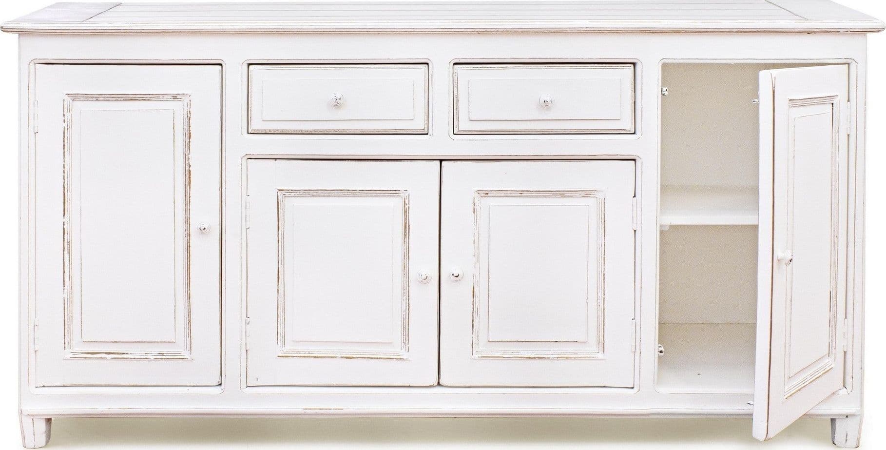 Credenza "Colette" in legno di mango massiccio, con schienali e laterali in mdf, stile rustico in Credenze Decor Space - Altamura, commercioVirtuoso.it