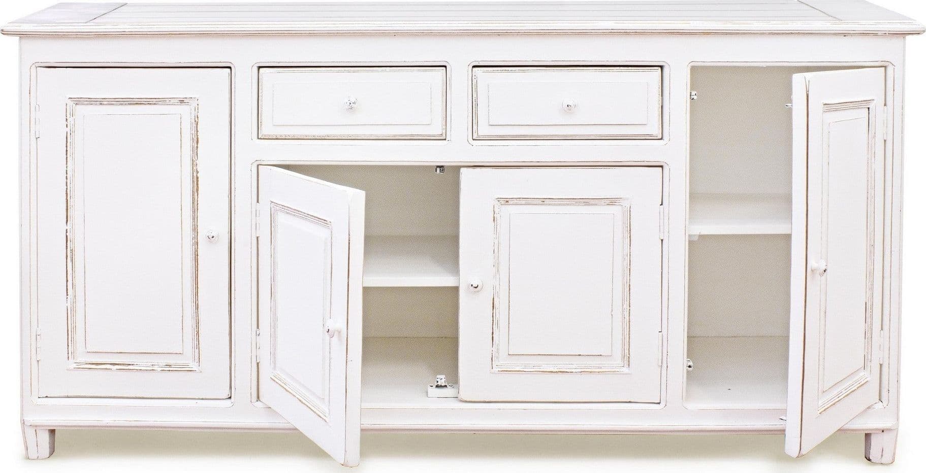 Credenza "Colette" in legno di mango massiccio, con schienali e laterali in mdf, stile rustico in Credenze Decor Space - Altamura, commercioVirtuoso.it