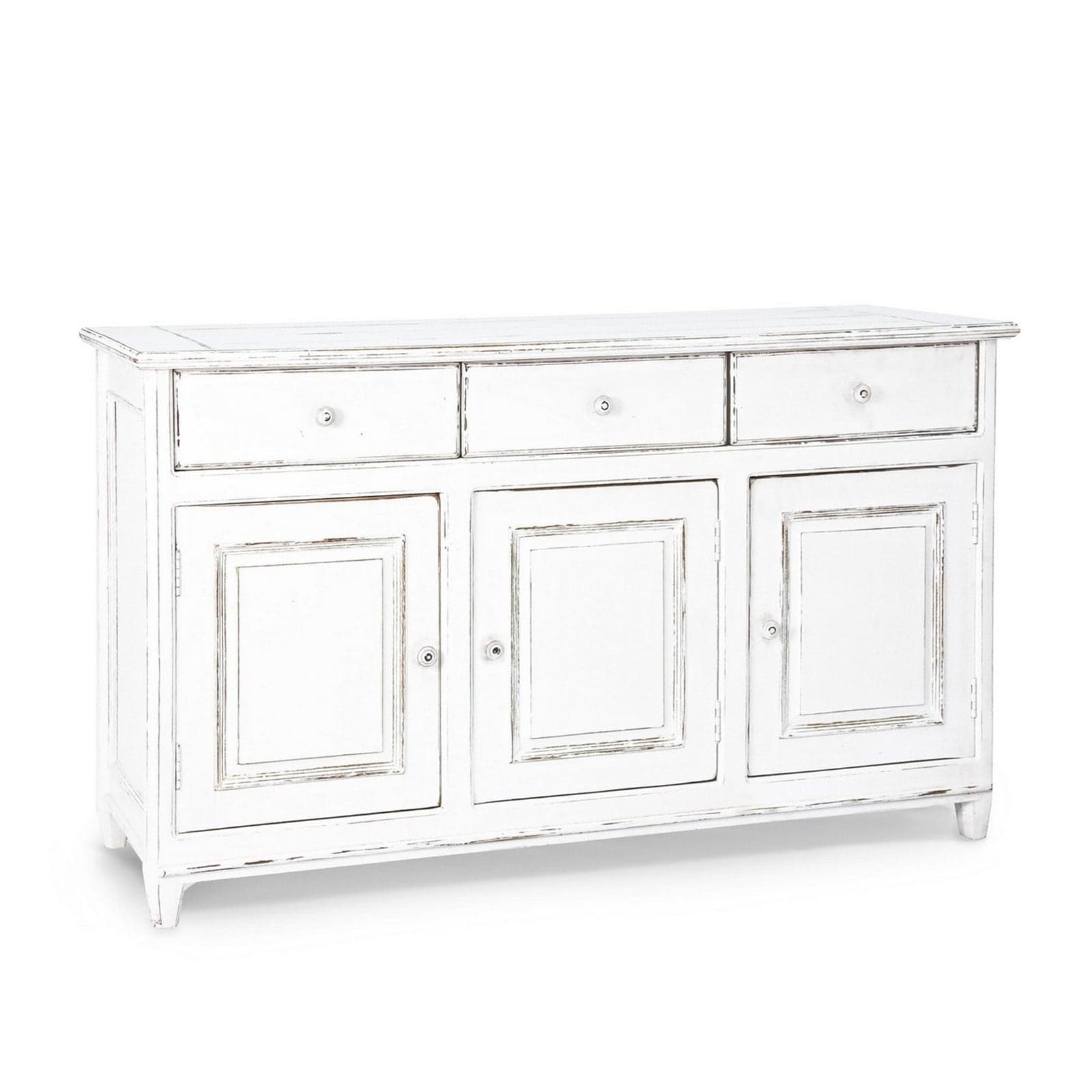 Credenza "Colette" in legno di mango massiccio, con schienali e laterali in mdf, stile rustico in Credenze Decor Space - Altamura, commercioVirtuoso.it
