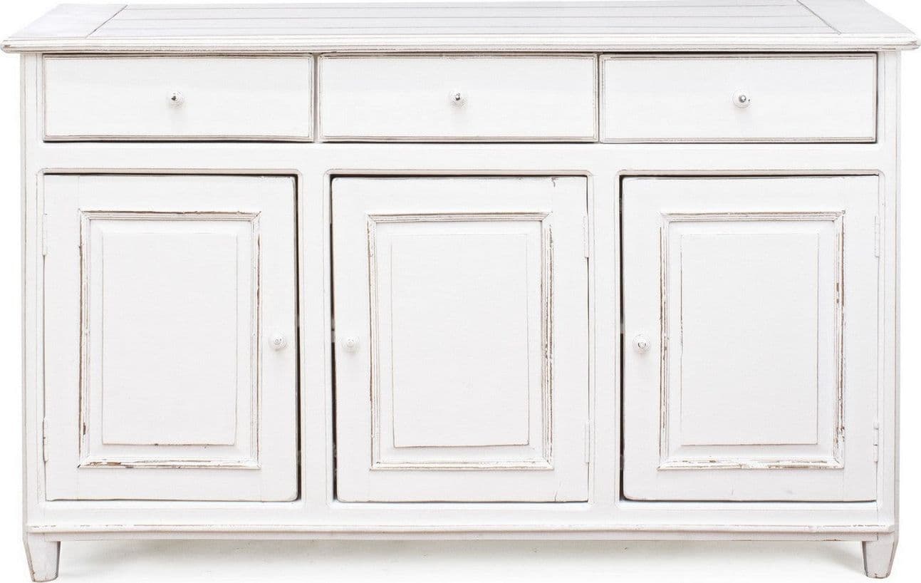 Credenza "Colette" in legno di mango massiccio, con schienali e laterali in mdf, stile rustico in Credenze Decor Space - Altamura, commercioVirtuoso.it