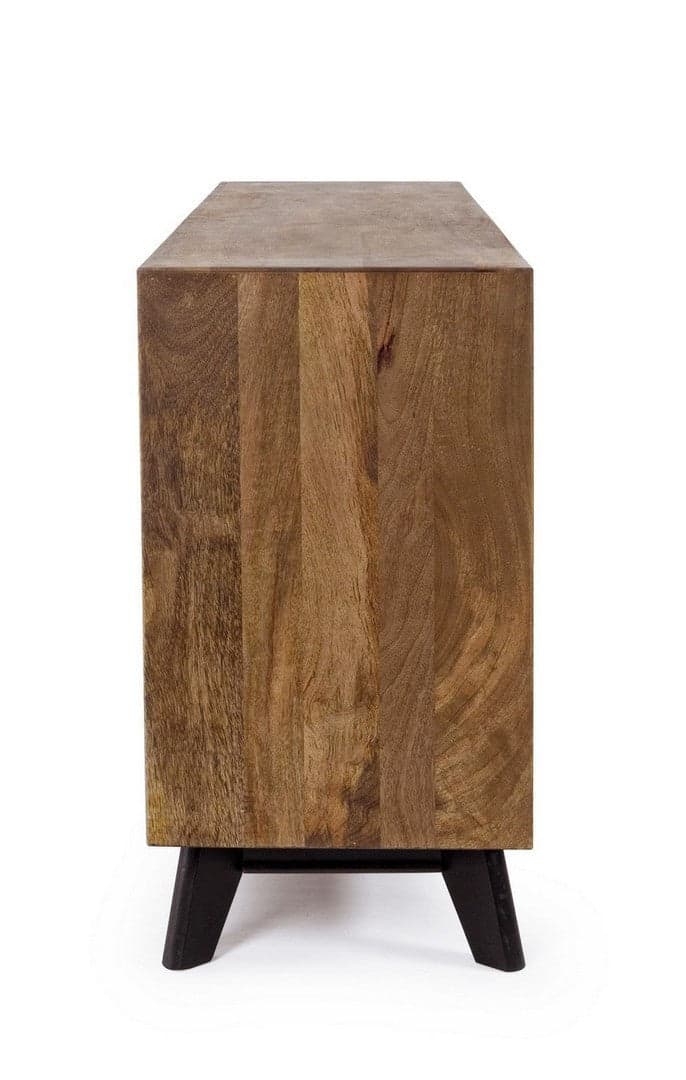 Credenza "Emira" con struttura e piedini in legno di mango, stile vintage - 13