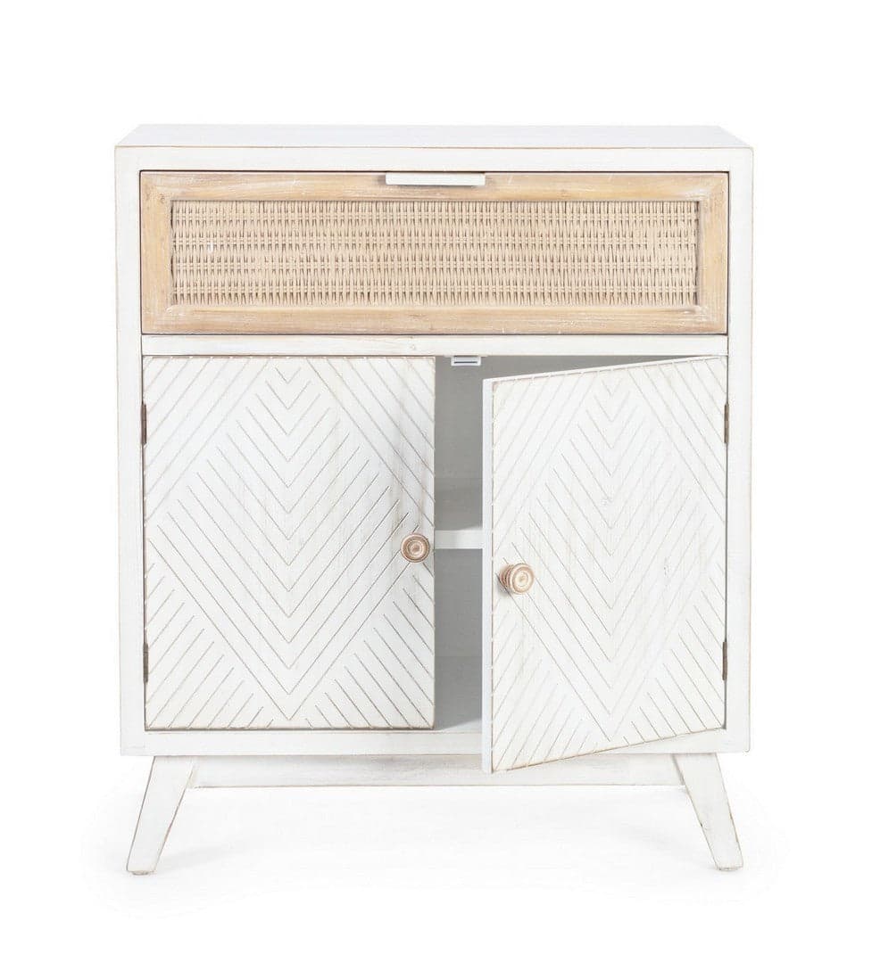 Credenza "Clotilde" con struttura in legno di abete, schienale in mdf, stile rustico in Credenze Decor Space - Altamura, commercioVirtuoso.it