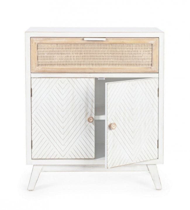 Credenza "Clotilde" con struttura in legno di abete, schienale in mdf, stile rustico - 6