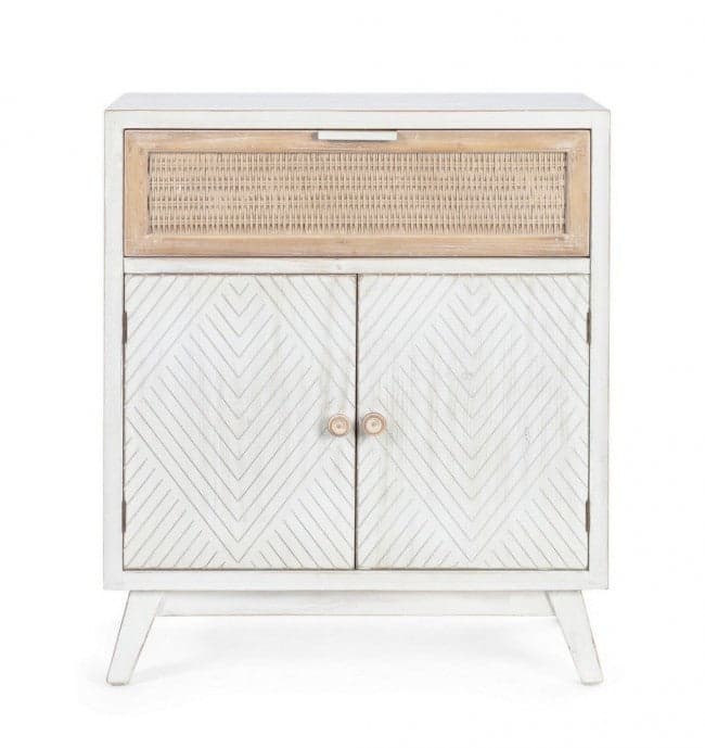 Credenza "Clotilde" con struttura in legno di abete, schienale in mdf, stile rustico - 7