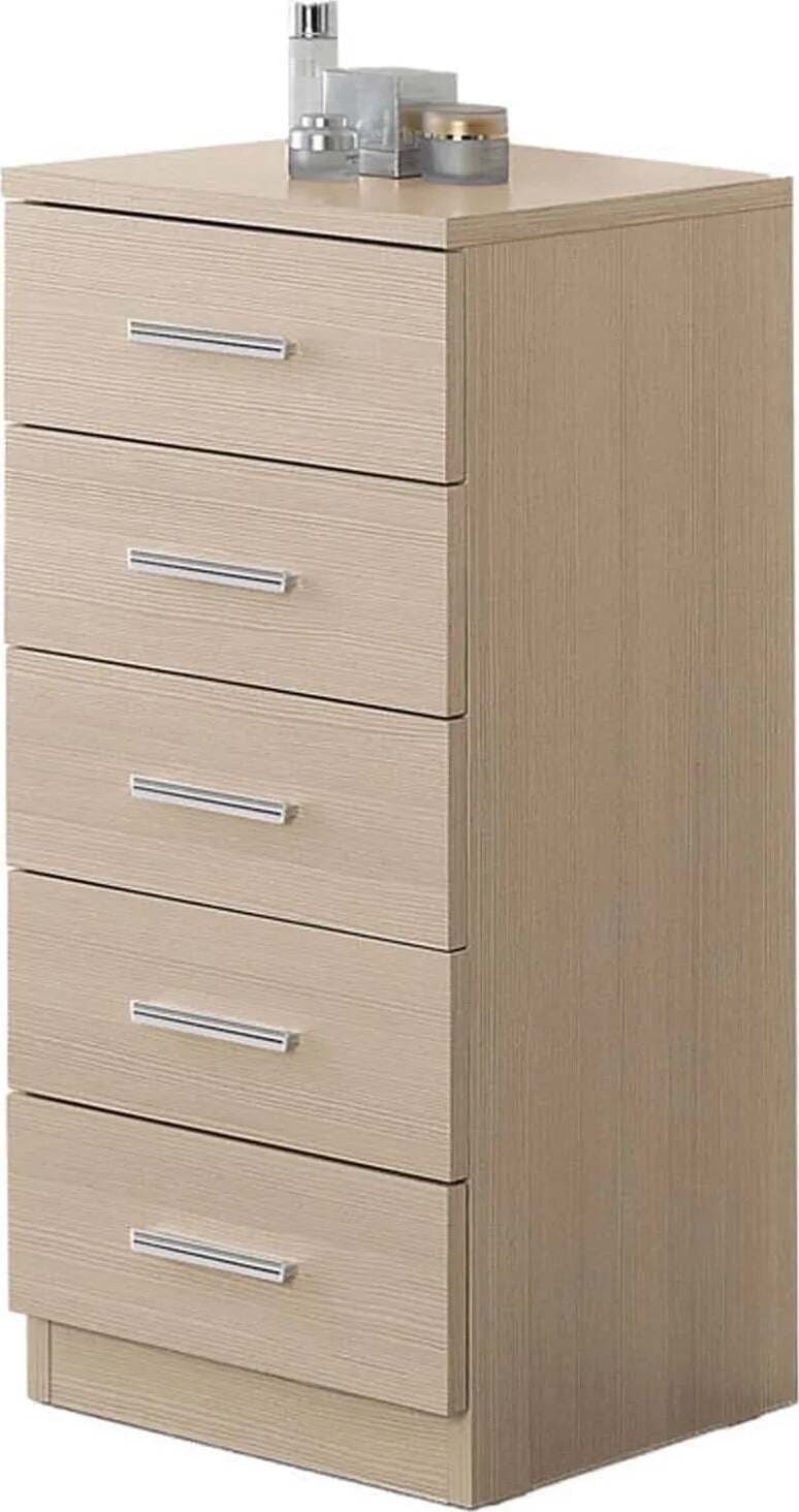 Cassettiera con 5 cassetti h 78 cm, svuota tasche a colonna guide in metallo Casa e cucina/Organizzazione interni/Porta oggetti cassetti e scaffali/Cassettiere Decor Space - Altamura, Commerciovirtuoso.it