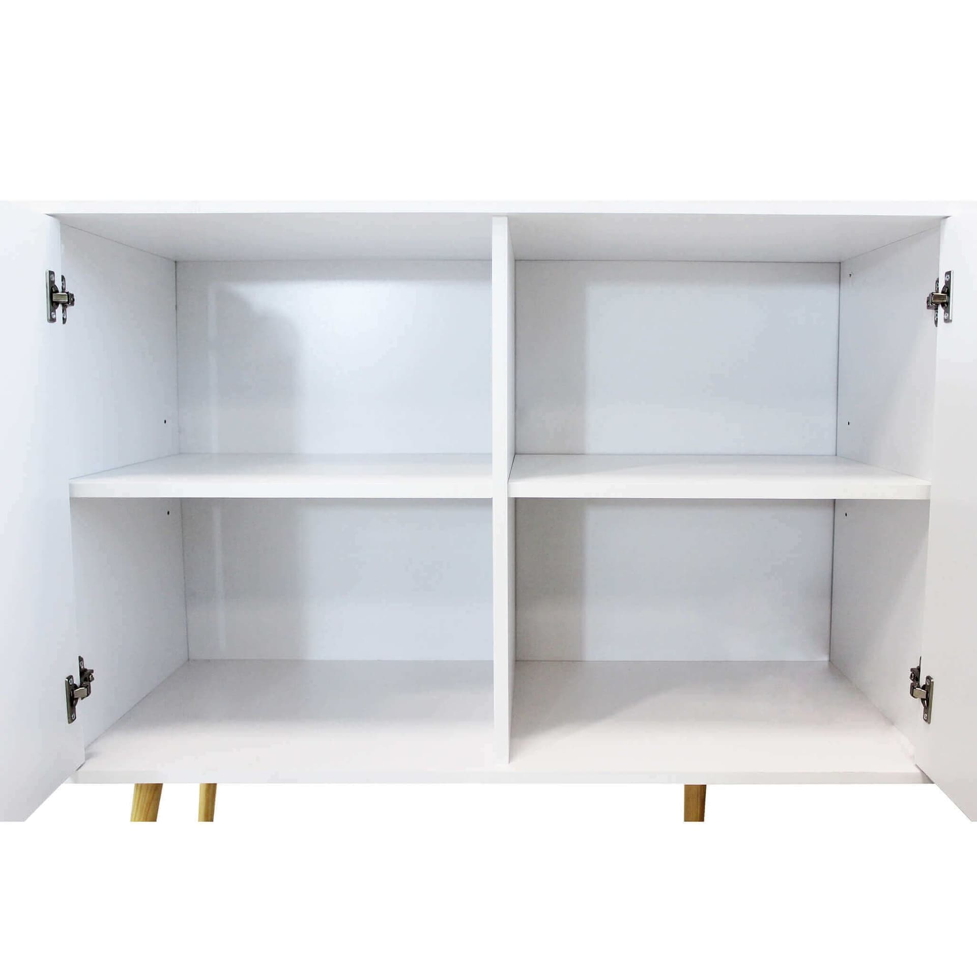 Cassettiera con 5 cassetti, mobile basso Bradley guide in metallo h 82 cm in Cassettiere Decor Space - Altamura, commercioVirtuoso.it