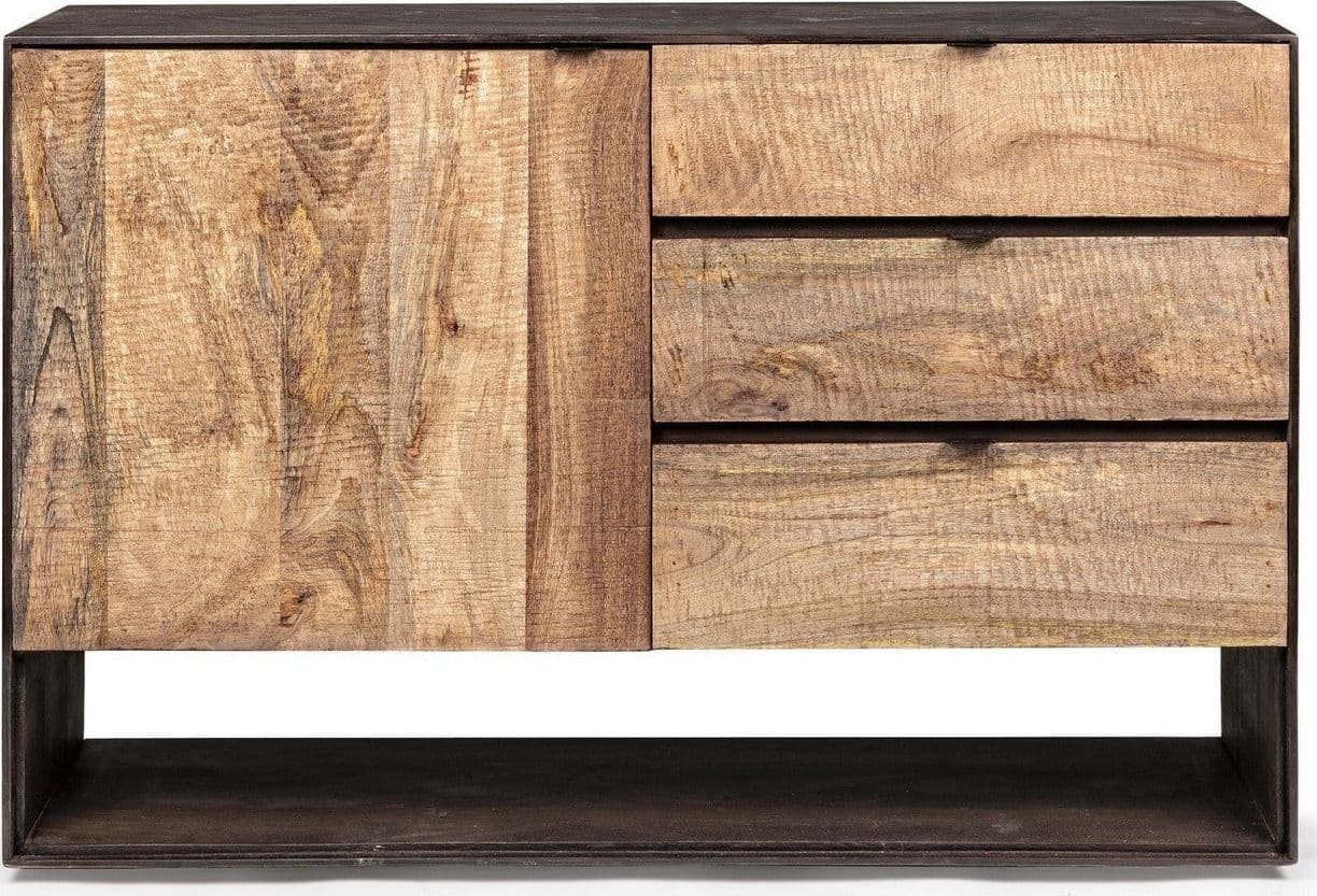 Credenza "Gunter" con struttura in legno di mango, finitura con vernice, stile moderno - 19