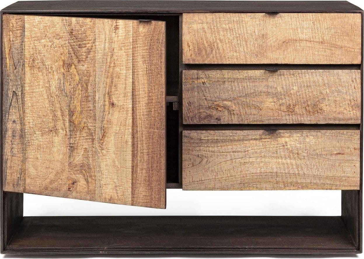 Credenza "Gunter" con struttura in legno di mango, finitura con vernice, stile moderno - 24