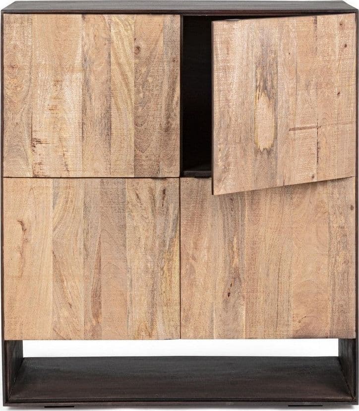Credenza "Gunter" con struttura in legno di mango, finitura con vernice, stile moderno - 29