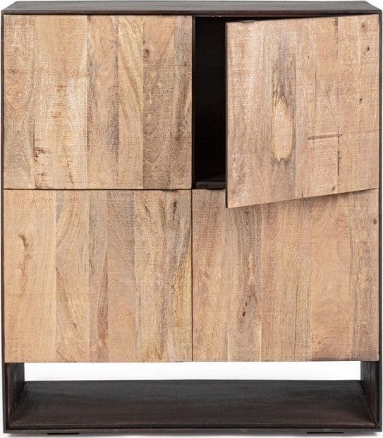 Credenza "Gunter" con struttura in legno di mango, finitura con vernice, stile moderno - 31