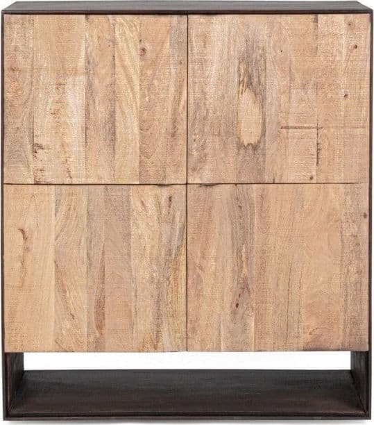 Credenza "Gunter" con struttura in legno di mango, finitura con vernice, stile moderno - 32