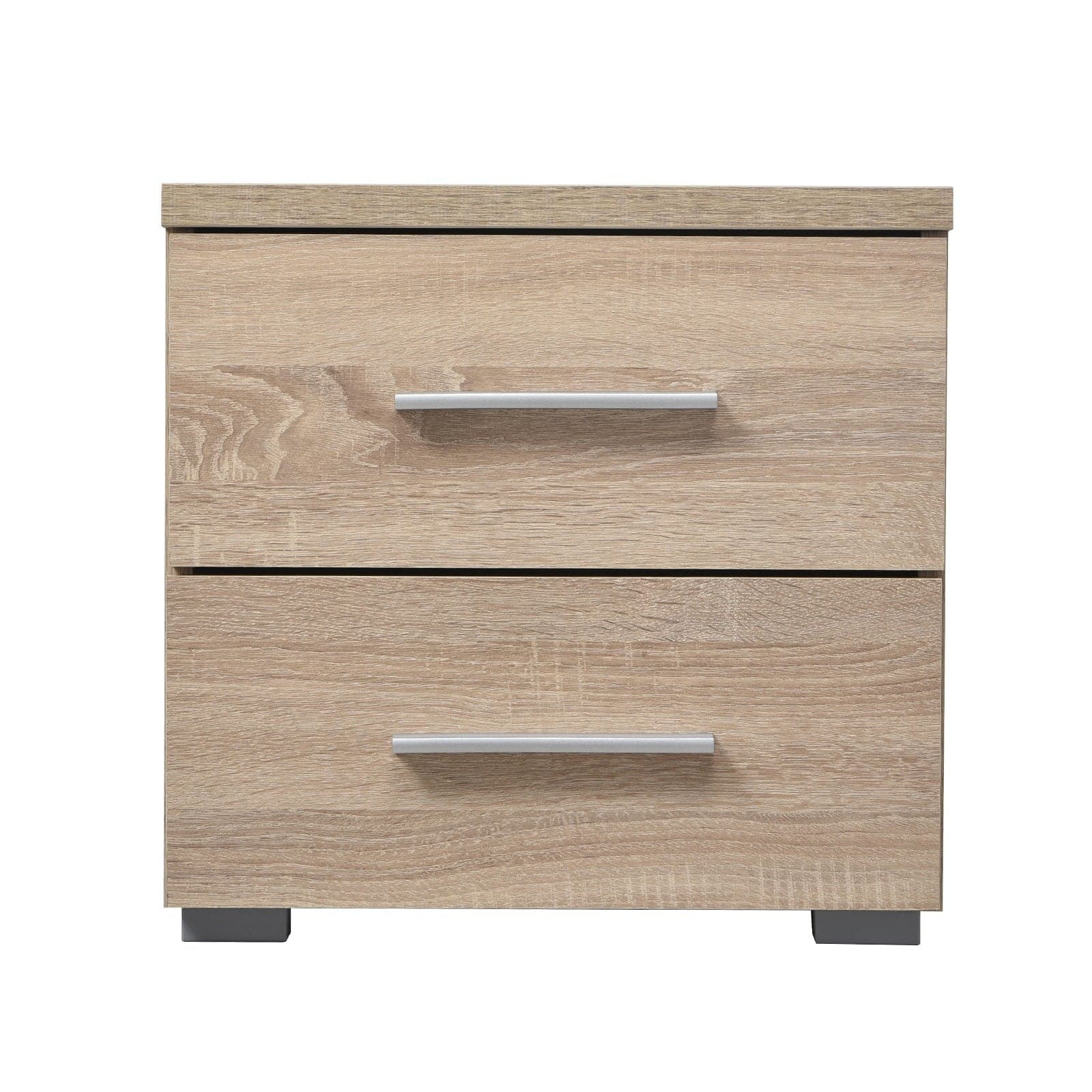Comodino con 2 cassetti "Europe" con guide in metallo h 43 cm in Comodini Decor Space - Altamura, commercioVirtuoso.it