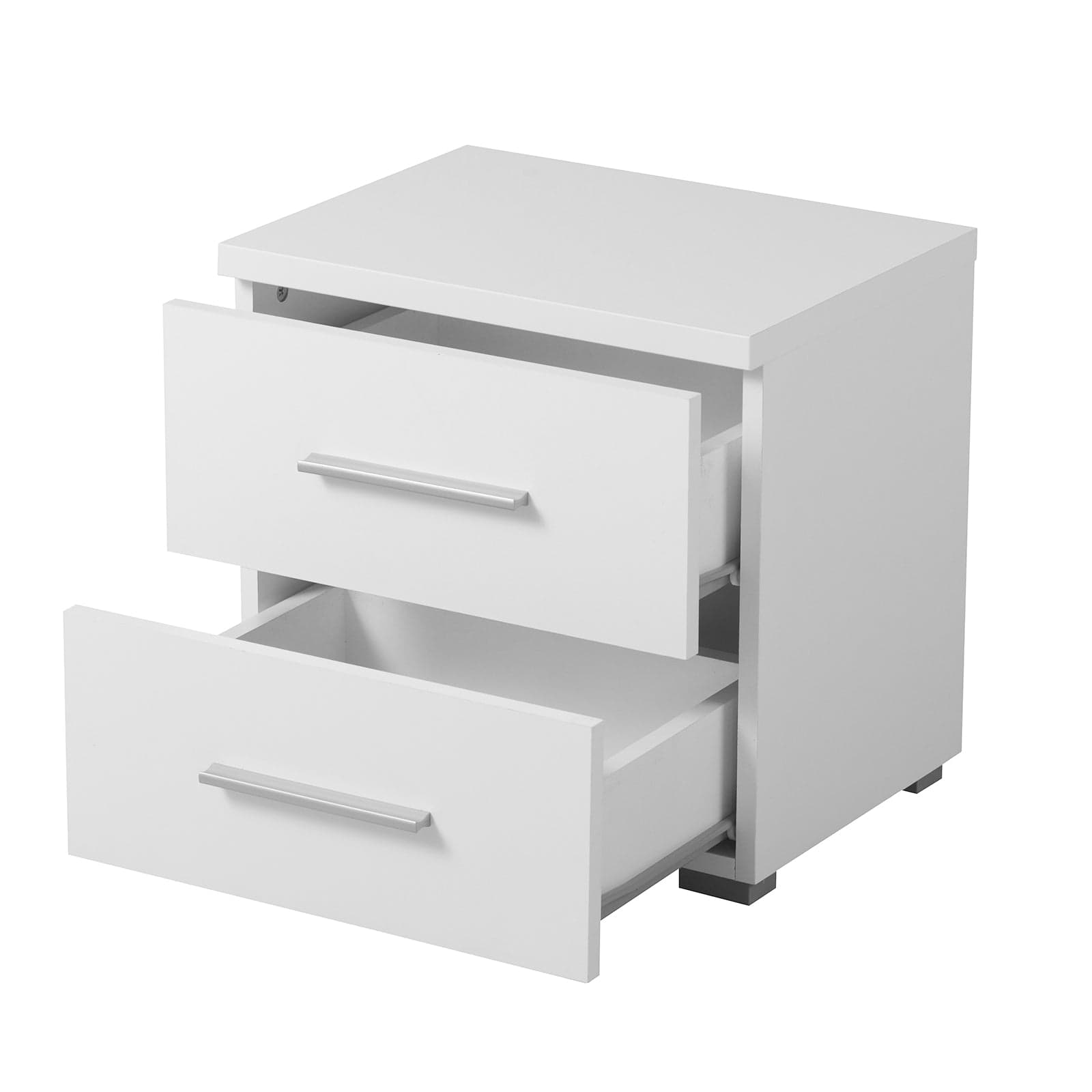 Comodino con 2 cassetti "Europe" con guide in metallo h 43 cm in Comodini Decor Space - Altamura, commercioVirtuoso.it