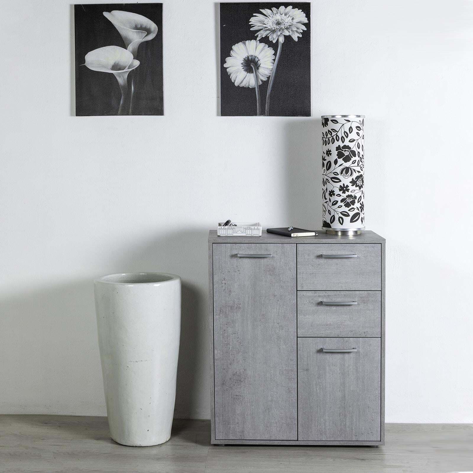 Armadio basso mobiletto con 2 ante e 2 cassetti scarpiera in legno h 88 cm Casa e cucina/Arredamento/Camera da letto/Armadi Decor Space - Altamura, Commerciovirtuoso.it