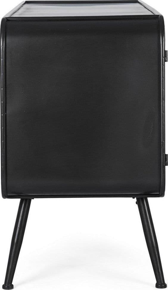 Credenza "Elton" con struttura in acciaio, cassetti in legno di abete, stile vintage - 20