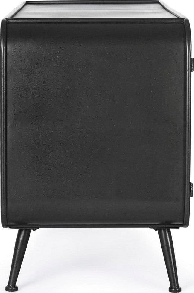 Credenza "Elton" con struttura in acciaio, cassetti in legno di abete, stile vintage - 5