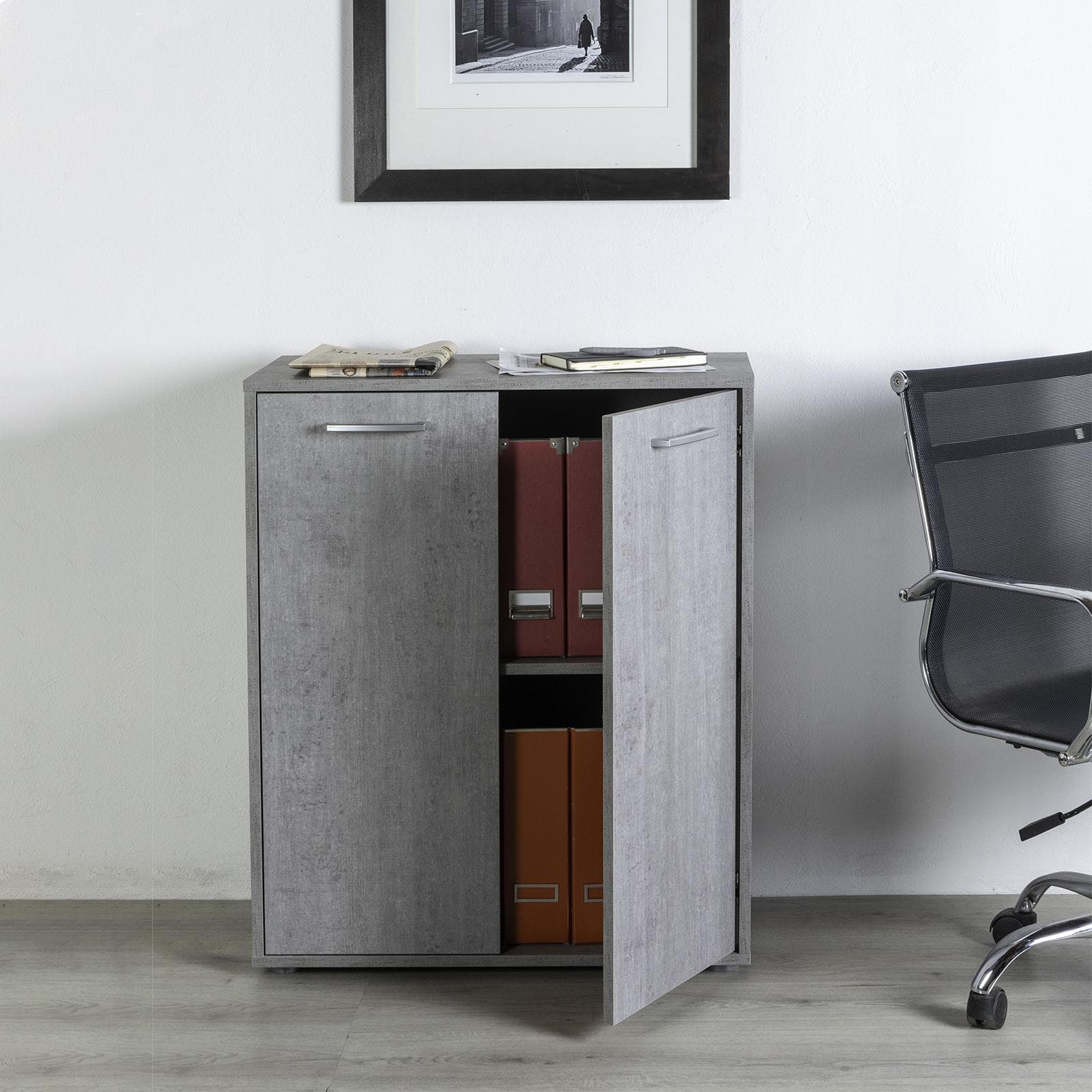 Armadio basso mobiletto con 2 ante scarpiera in legno h 87 cm in Bauli Decor Space - Altamura, commercioVirtuoso.it