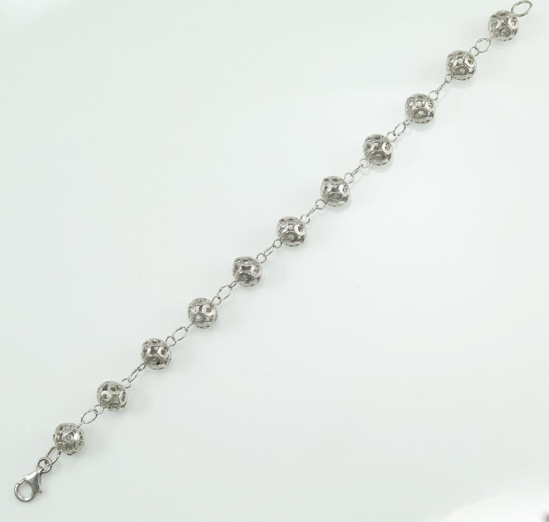 Bracciale Sardo Donna Sfere Bottone in Filigrana Argento - 4