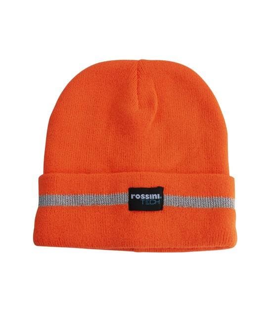Zuccotto Hi-Vis Arancio Berretto in Maglia Alta Visibilità da Cantiere Asfaltatore Stradino - 2