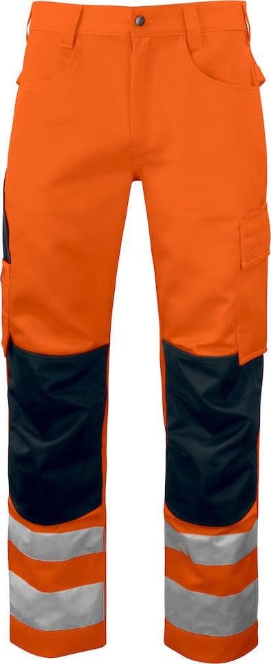 Pantaloni Alta Visibilità Arancio Pantaloni Cantiere Classe 2 con Rinforzi - 2