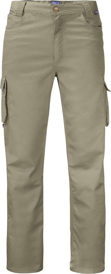 Pantalone Driver Beige Pantalone da Lavoro con Tasconi Magazzino Officina Muratore - 2