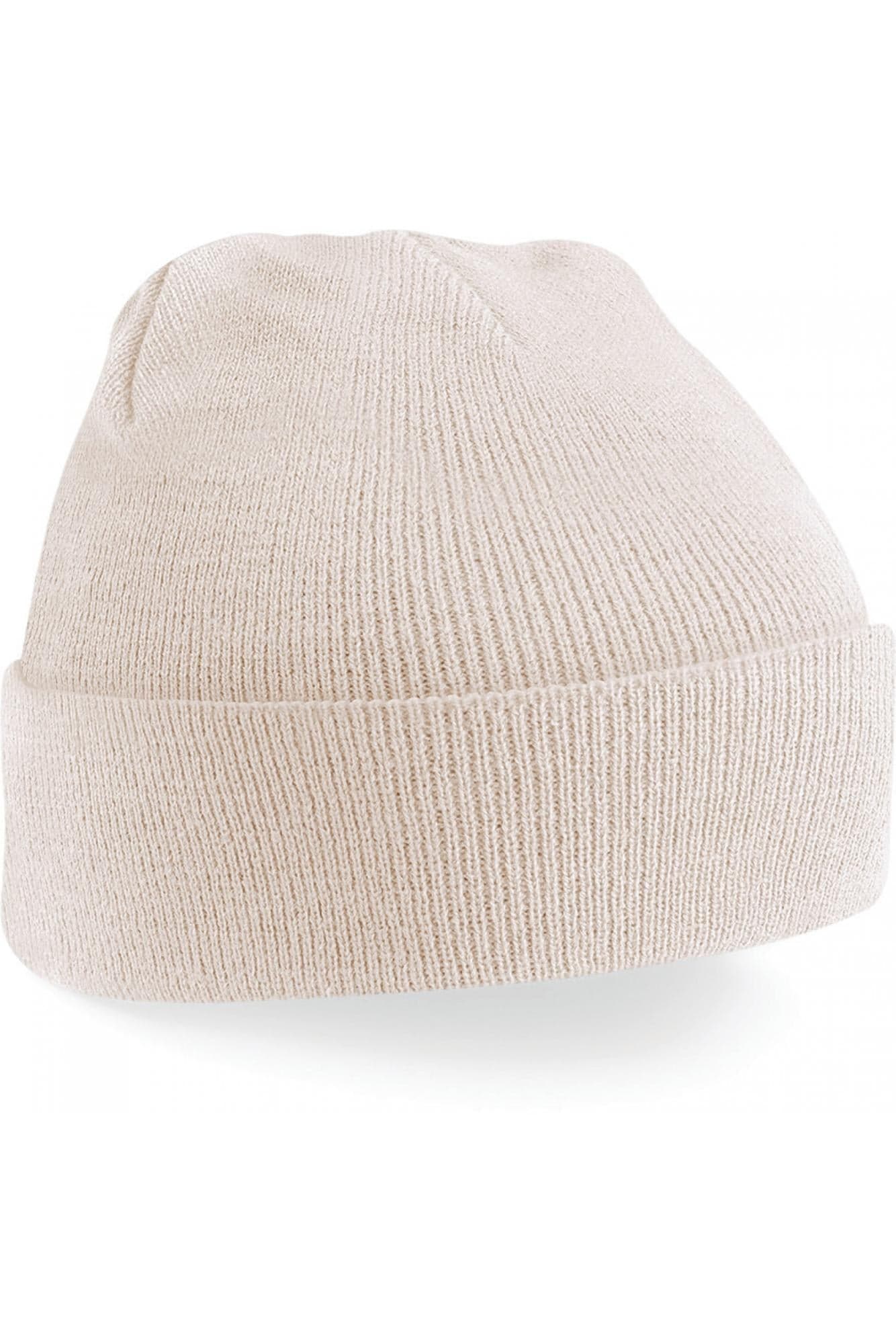 Berretto Original Sand con Risvolto Cuffia in Acrilico Invernale Beige