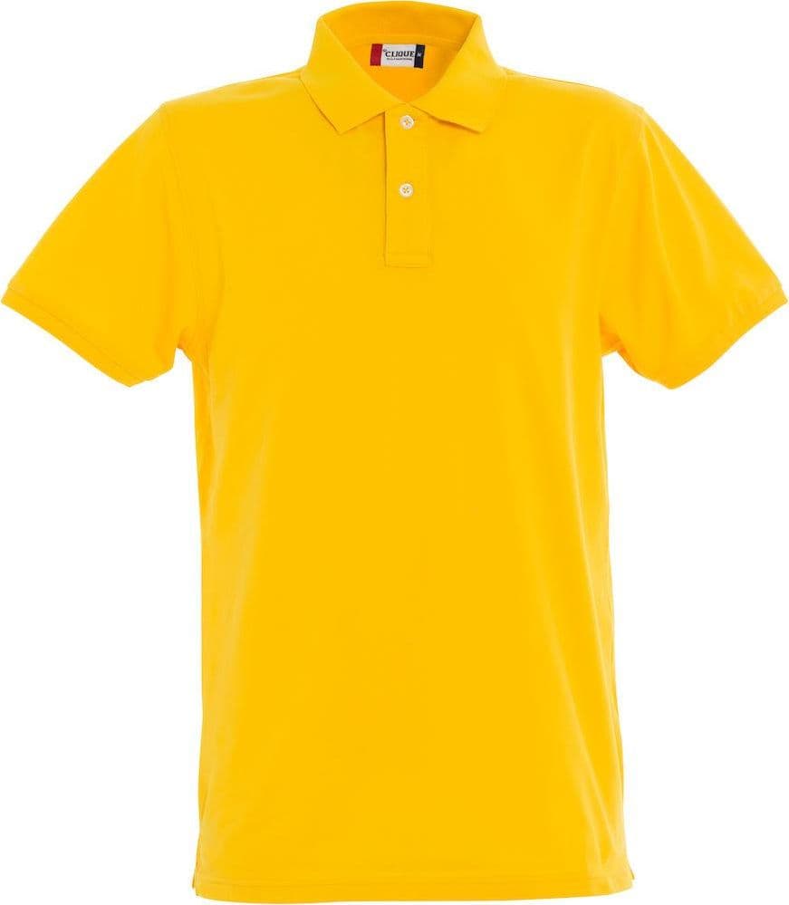 Polo Clique Premium Giallo Elasticizzata 215 Grammi Taglie Forti - 2