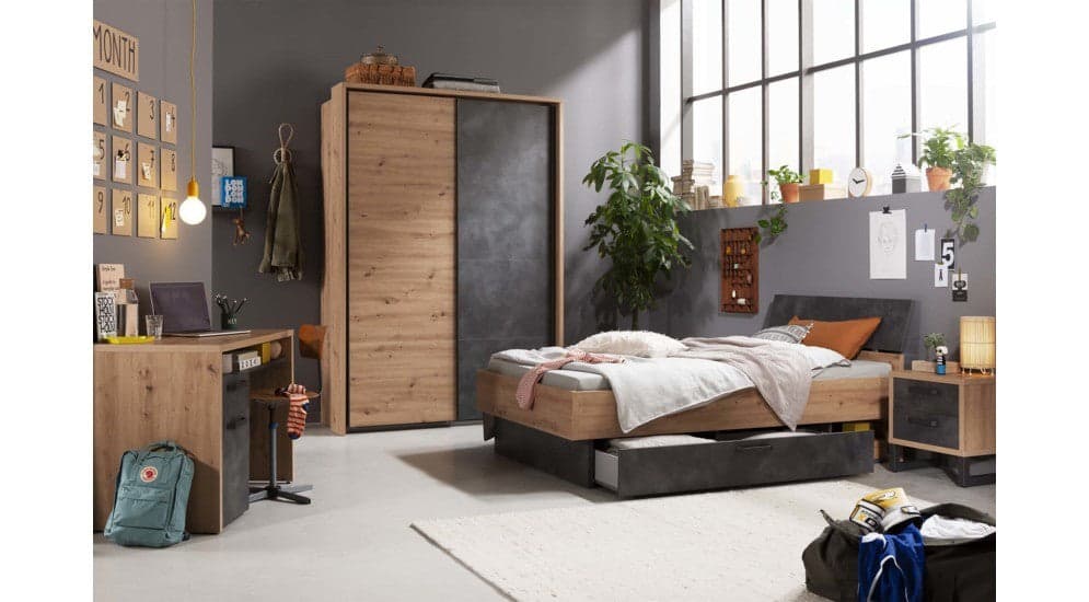 Cassettone estraibile per letto "La Fabbrica" cemento elegante in Materassi Decor Space - Altamura, commercioVirtuoso.it