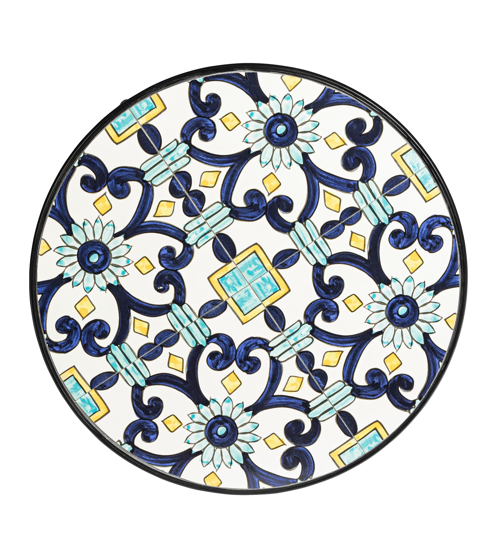 Set "Positano'' Tavolino tondo con 2 sedie in acciaio verniciato a polvere per giardino e bar finitura opaca Giardino e giardinaggio/Arredamento da giardino e accessori/Tavoli e tavolini/Tavoli standard Decor Space - Altamura, Commerciovirtuoso.it