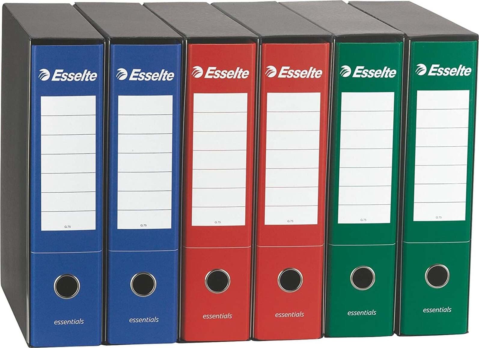 Raccoglitore ad anelli A4 "Essentials" faldone per ufficio con meccanismo a scatto dorso da 8 cm 75 gr