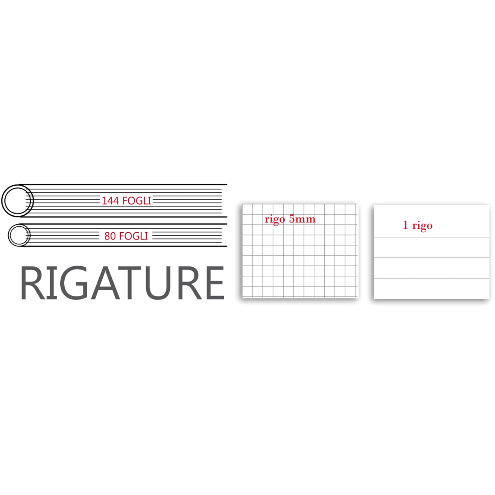 Quaderno con copertina semi-rigida in PVC con spirale nera per appunti in Diari quaderni e block notes Decor Space - Altamura, commercioVirtuoso.it