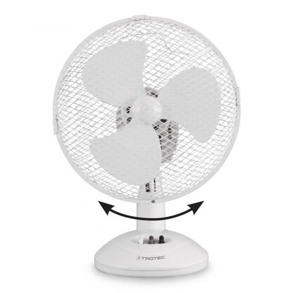 Ventilatore da tavolo a 3 velocità con oscillazione orizzontale 38 w in Ventilatori a piantana Decor Space - Altamura, commercioVirtuoso.it