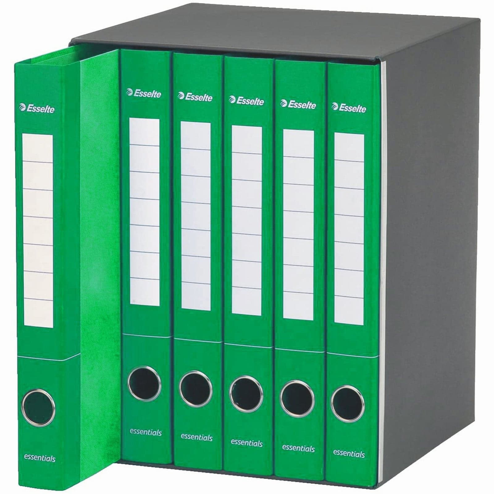 Gruppo di 6 raccoglitori ad anelli A4 "Essentials" faldone per ufficio con meccanismo a scatto dorso da 4 cm in Bandierine da tavolo Decor Space - Altamura, commercioVirtuoso.it